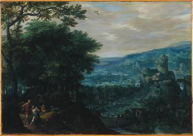 Gillis van Coninxloo Landscape with Venus and Adonis oil painting picture